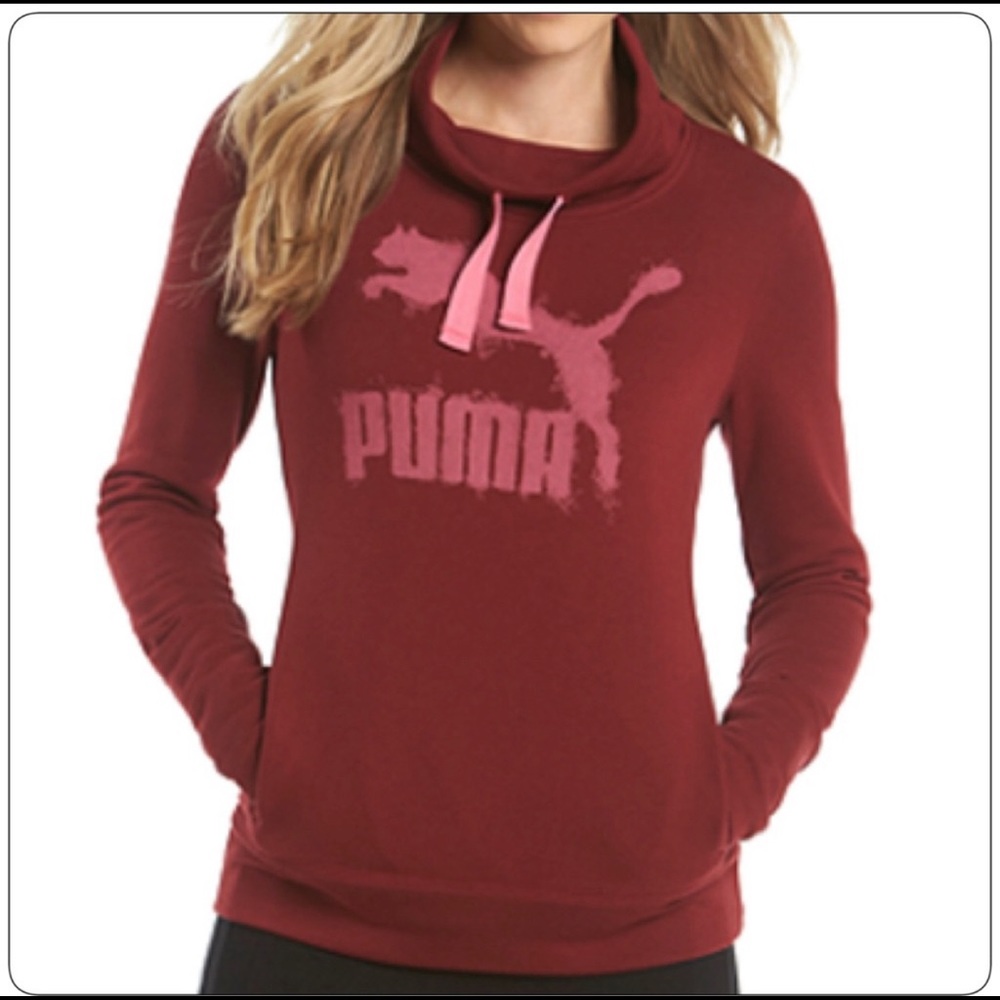 Puma Maroon Sweatshirt Medium